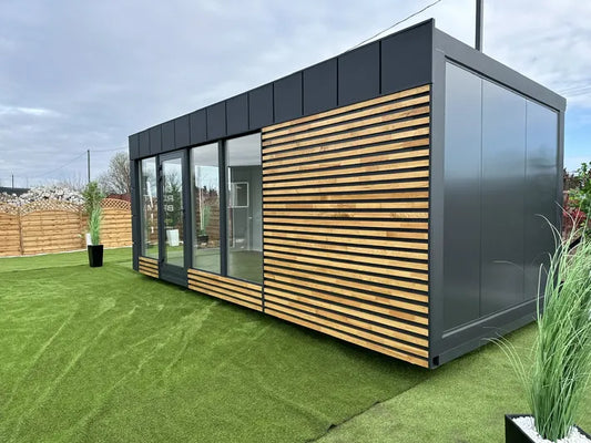 Bungalow 7x3 m/Monolocale giardino/Ufficio modulare/Ufficio in cantiere