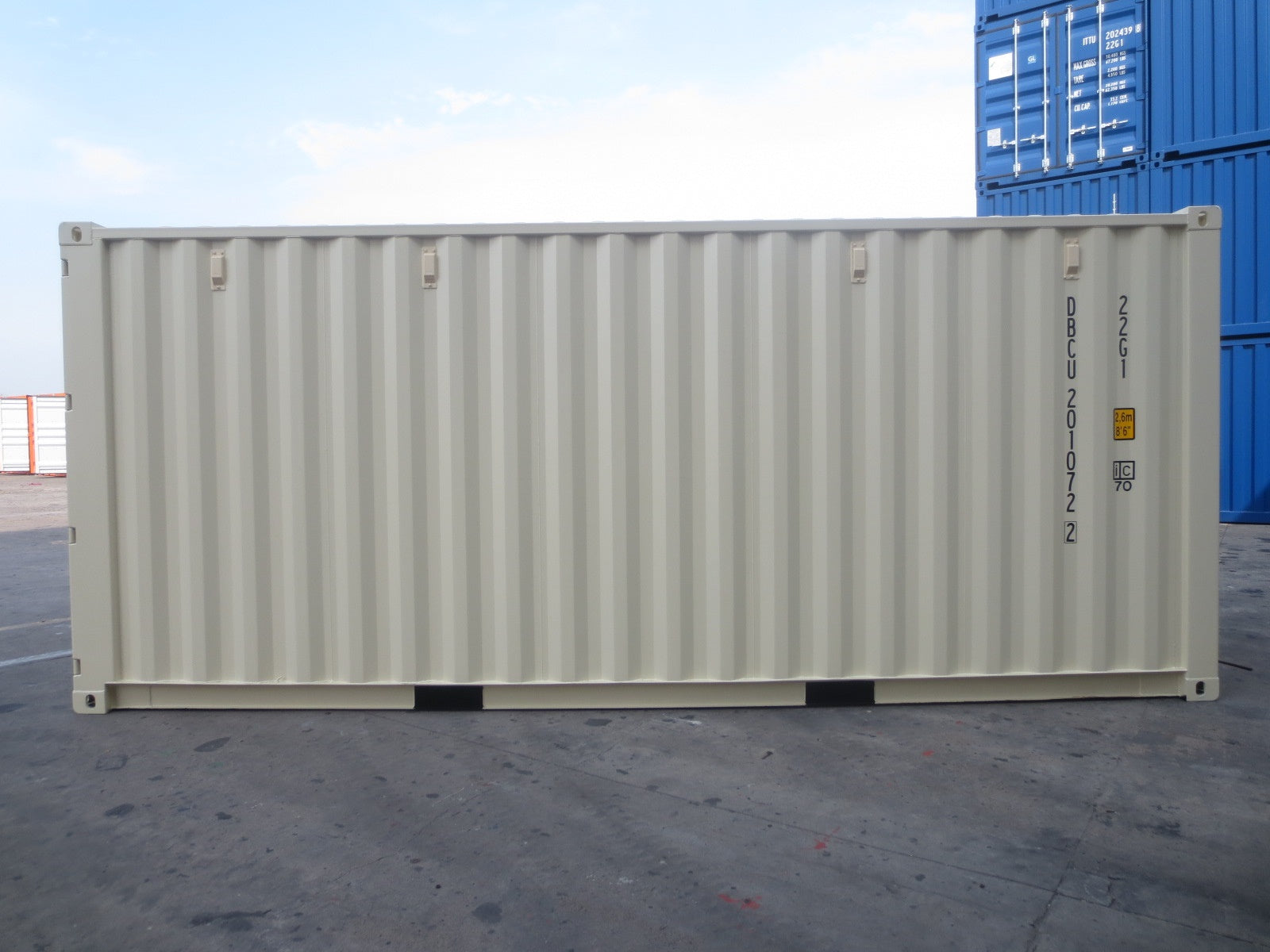 Container 20 Piedi Crema Bianco 1° Viaggio (Nuovo)