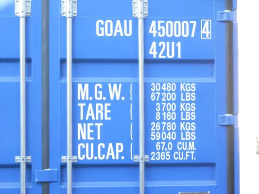 container open top da 40 piedi